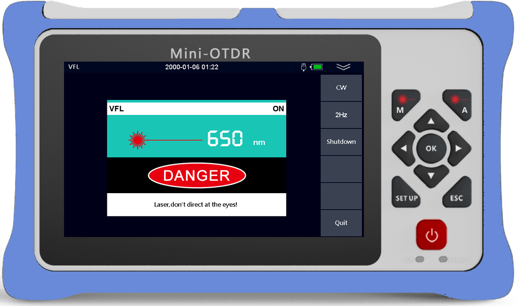980RTC HANDY MINI OTDR Reflectometer with VFL OPM OLS