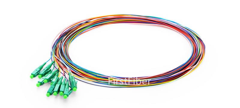 12 Colors LC/APC fiber Pigtail cable G657A 12 Cores 12 Fibers Simplex 9/125 Single Mode Pigtail 0.9mm G657A