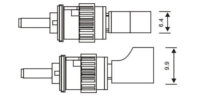 LC Female - ST male Fiber Connector Jointer Optical Fiber LC to ST Coupler Adapter