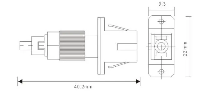 SC Female to FC Male Adapter Coupler SC to FC Connector Jointer