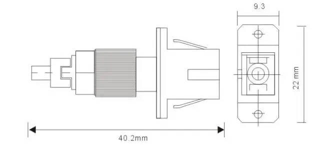 SC Female to FC Male Adapter Coupler SC to FC Connector Jointer