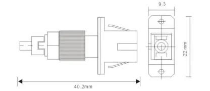 SC Female to FC Male Adapter Coupler SC to FC Connector Jointer