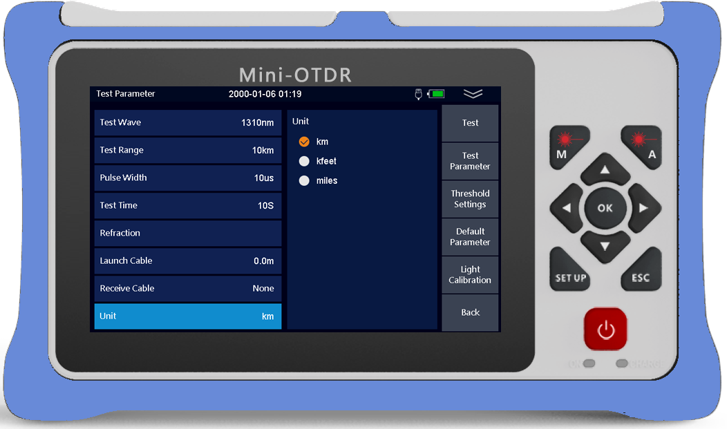980RTC HANDY MINI OTDR Reflectometer with VFL OPM OLS