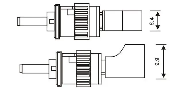 LC Female - ST male Fiber Connector Jointer Optical Fiber LC to ST Coupler Adapter