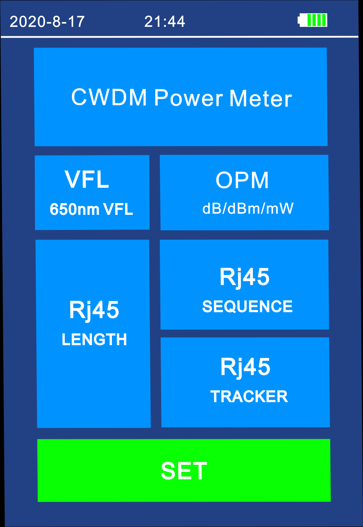 FF-3225 CWDM Optical Power Meter OPM 6 Channels 18 Channels