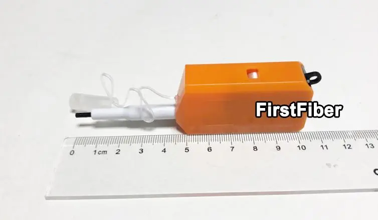 Short Fiber Optic Cleaner for Both 2.5mm FC SC ST and 1.25mm LC MU Male Connectors and Bulkhead Adapters