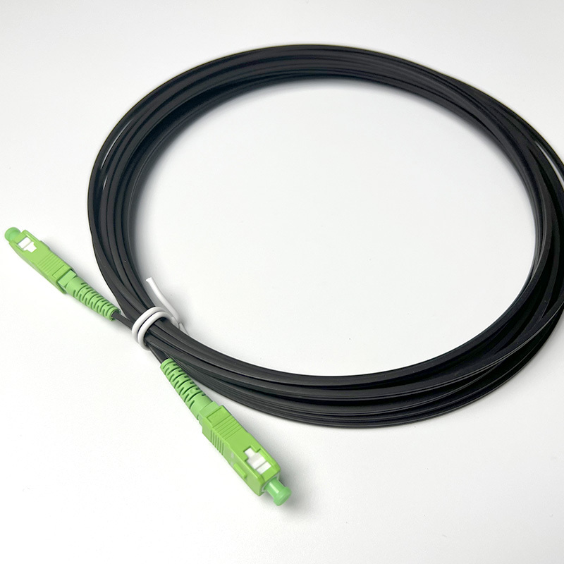G657A SC APC - SC APC Optical Fiber Drop Cable Flat Entry Cable Single Mode 2x3mm 1 Core