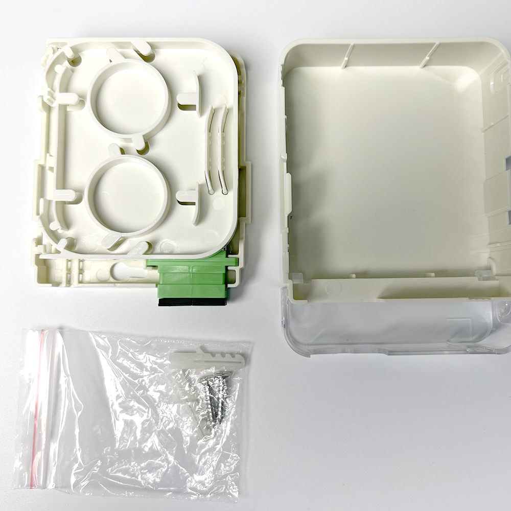 Optical Fiber Socket Outlet Duplex SC Port 2 Cores