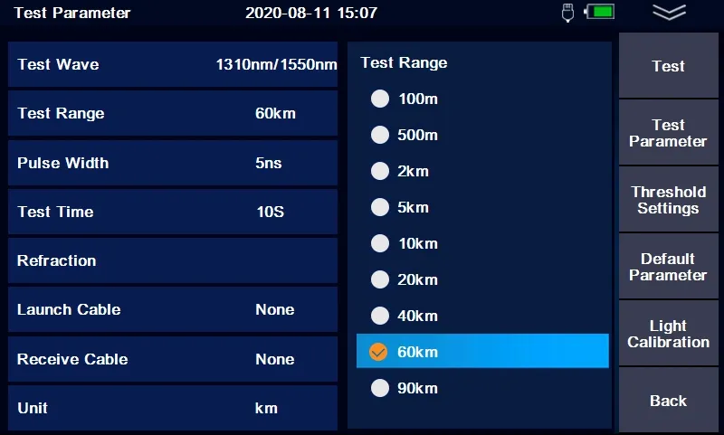 980EXT Pro mini OTDR Reflectometer with OPM OLS VFL Loss Attenuation Tester Touch Screen SC FC 1310nm 1550nm Fiber Optic OTDR