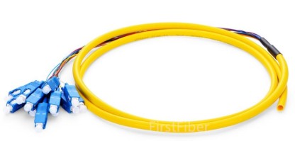 12 Color SC UPC fiber Pigtail Bunch 12 Core 12 Fiber Bunch 9/125 Single Mode G657A