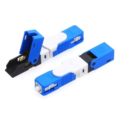 ESC25D-UPC SC/UPC Fast Connector for 2x3mm Drop Cable and 1.6x2mm Drop Cable FTTH Fiber Optic Field Assembly  Connector