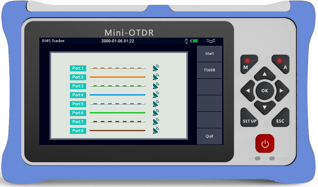 980RTC HANDY MINI OTDR Reflectometer with VFL OPM OLS