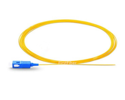 SC UPC fiber Pigtail Simplex 9/125 Single Mode Fiber Optic Pigtail 0.9mm Jacket G657A LSZH