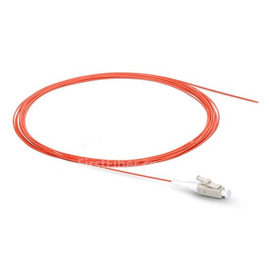 LC OM1 fiber Pigtail Simplex 62.5/125 Multi Mode Fiber Optic Pigtail 0.9mm Jacket