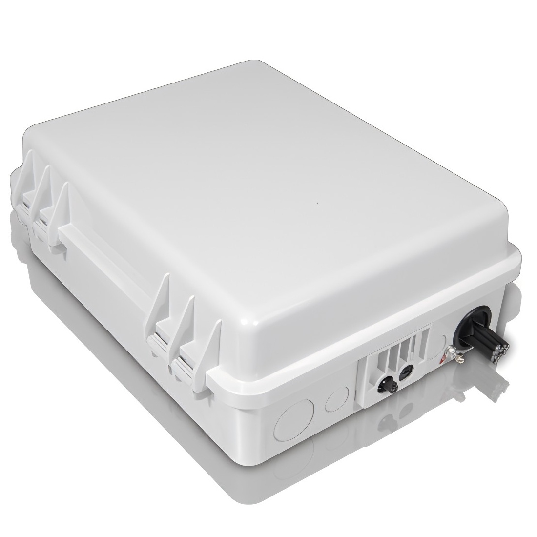 FF-FTB24C 24 Cores Optical Terminal Box (Max Capacity: 24 cores SC), Support Uncuting, Wall Mounting, Pole Mounting, 340x265x120mm