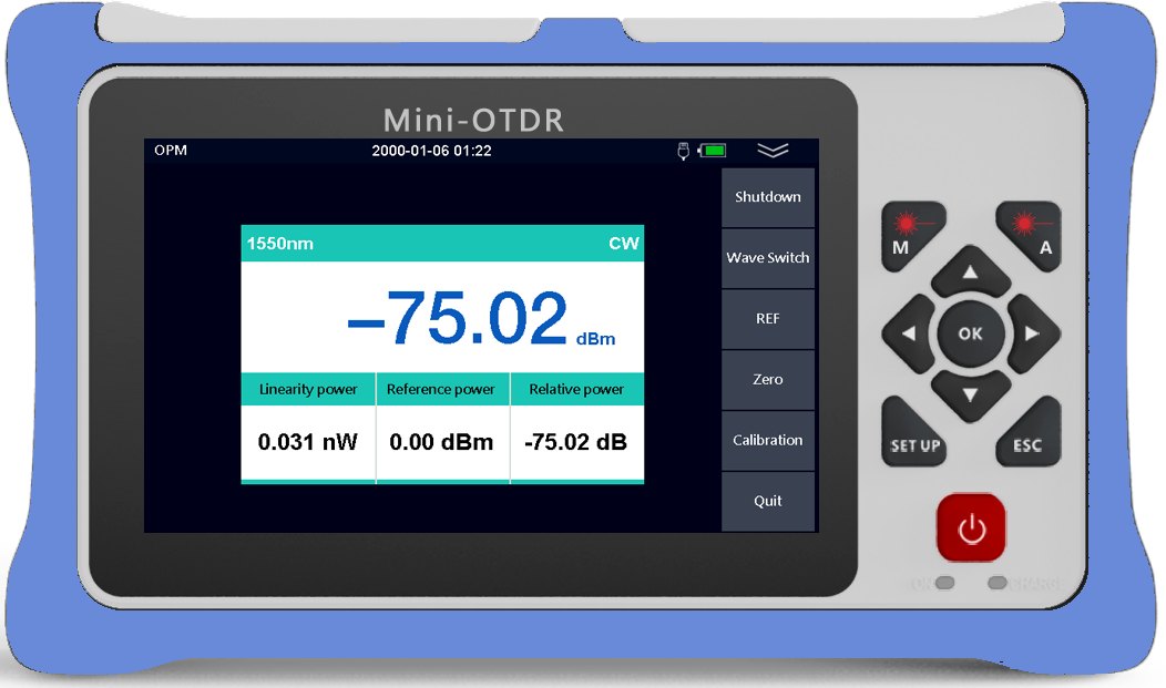 980RTC HANDY MINI OTDR Reflectometer with VFL OPM OLS