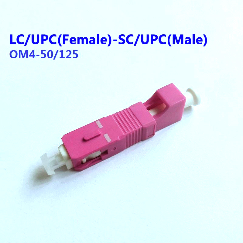 LC Female to SC Male Adapter LC to SC Fiber Connector Coupler Jointer