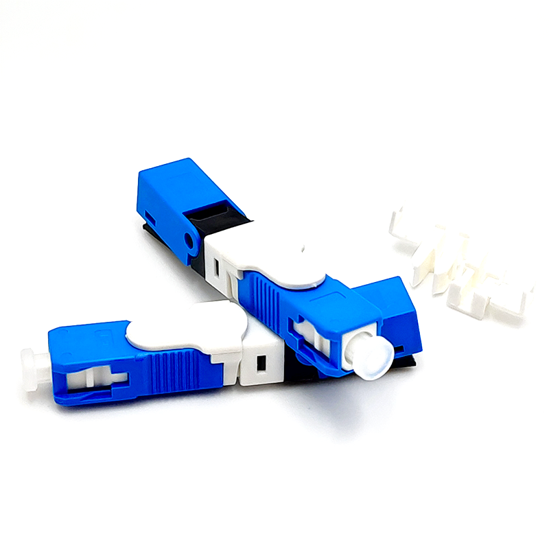 ESC25D-UPC SC/UPC Fast Connector for 2x3mm Drop Cable and 1.6x2mm Drop Cable FTTH Fiber Optic Field Assembly  Connector
