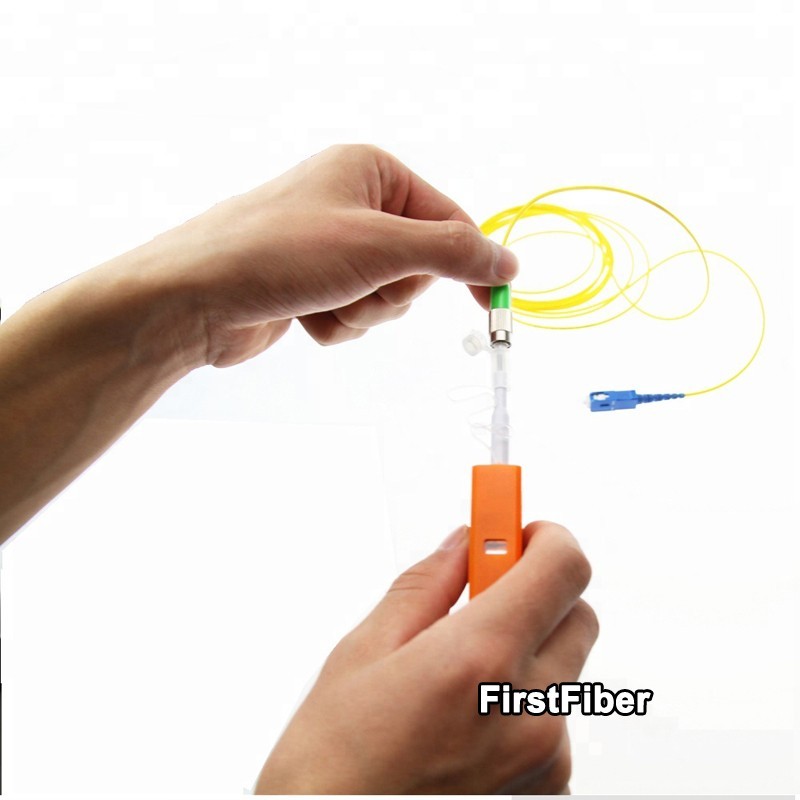Short Fiber Optic Cleaner for Both 2.5mm FC SC ST and 1.25mm LC MU Male Connectors and Bulkhead Adapters