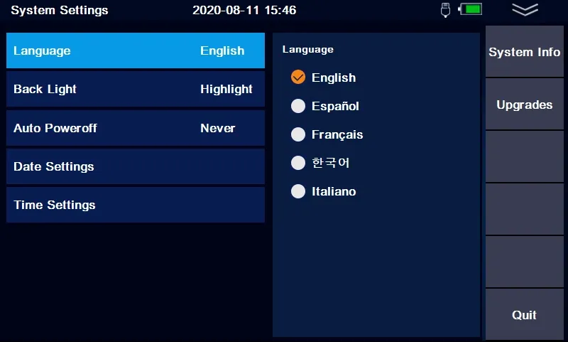 980EXT Pro mini OTDR Reflectometer with OPM OLS VFL Loss Attenuation Tester Touch Screen SC FC 1310nm 1550nm Fiber Optic OTDR