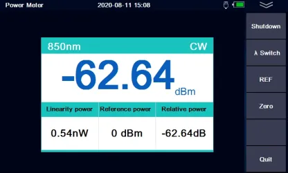 980EXT Pro mini OTDR Reflectometer with OPM OLS VFL Loss Attenuation Tester Touch Screen SC FC 1310nm 1550nm Fiber Optic OTDR