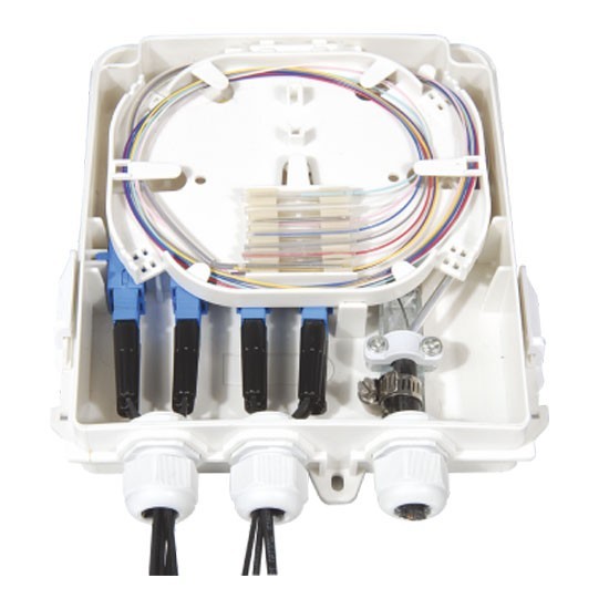 FF-FTB8C 8 Cores Optical Terminal Box (Max Capacity: 8 cores SC), Wall Mounting, 200x160x46mm