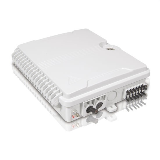 FF-FTB12B 12 Cores Optical Terminal Box (Max Capacity: 12 cores SC) Support Uncuting, Wall Mounting, 225x220x65mm