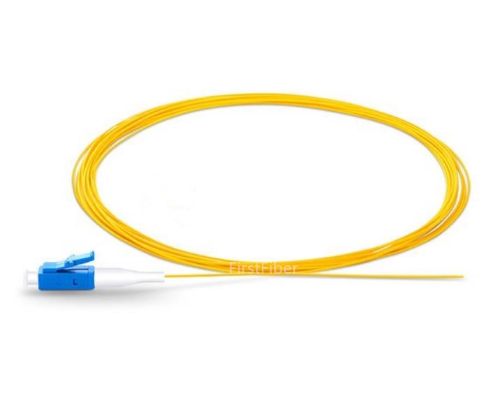 LC UPC fiber Pigtail Simplex 9/125 Single Mode Fiber Optic Pigtail 0.9mm Jacket G657A