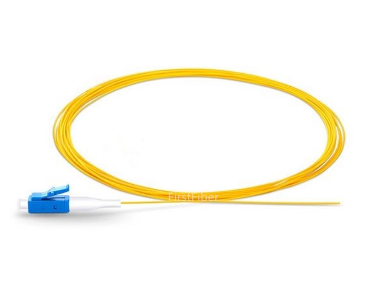LC UPC fiber Pigtail Simplex 9/125 Single Mode Fiber Optic Pigtail 0.9mm Jacket G657A