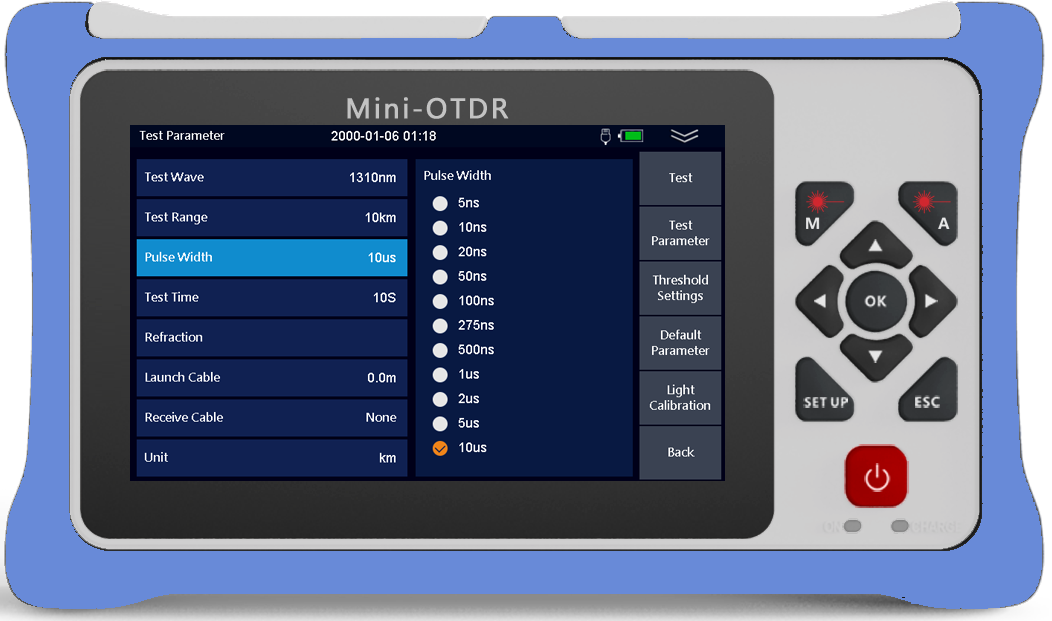 980RTC HANDY MINI OTDR Reflectometer with VFL OPM OLS