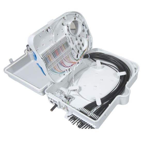 FF-FTB24B 24 Cores Optical Terminal Box (Max Capacity: 24 cores SC), Support Uncuting, Wall Mounting, Pole Mounting, 320x240x100mm