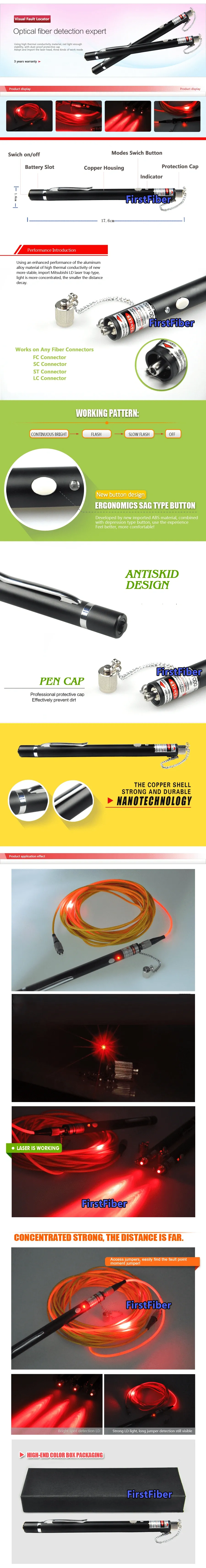 FF-VFL-A 1mW 5mW 10mW 20mW 30mW Fiber Optic Visual Fault Loctor VFL Fiber Checker Optical Cable Break Point Detector Red Laser Tester