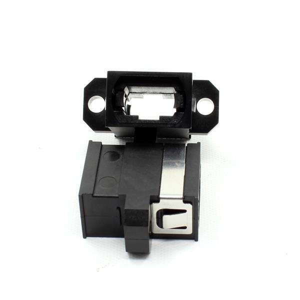 MPO Black Fiber Optic Adapter