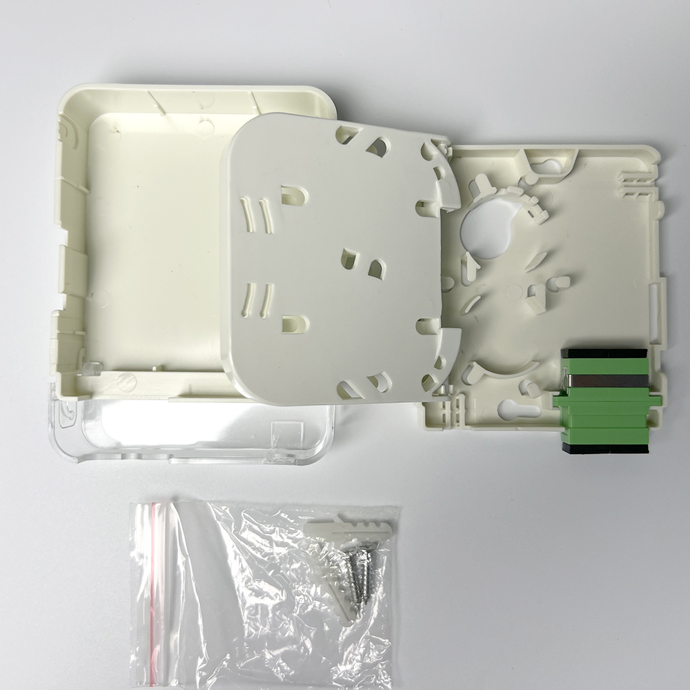 Optical Fiber Socket Outlet Duplex SC Port 2 Cores