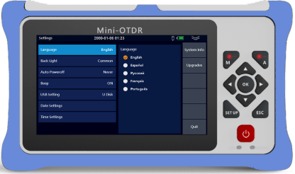 980RTC HANDY MINI OTDR Reflectometer with VFL OPM OLS