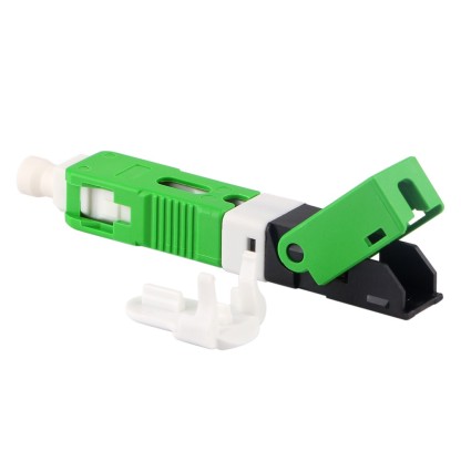 ESC25D-APC SC/APC Fast Connector for 2x3mm Drop Cable and 1.6x2mm Drop Cable FTTH Fiber Optic Field Assembly Connector