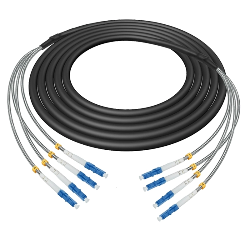 CPRI Water proof Fiber Cable Patch Cord RRU BBU 4 Cores G657A1 LSZH