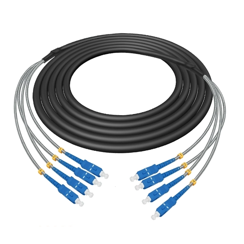 CPRI Water proof Fiber Cable Patch Cord RRU BBU 4 Cores G657A1 LSZH