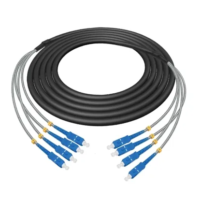 CPRI Water proof Fiber Cable Patch Cord RRU BBU 4 Cores G657A1 LSZH