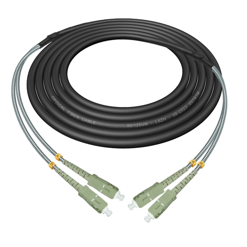 CPRI Water proof Fiber Cable Patch Cord RRU BBU 2 Cores Multi Mode OM2