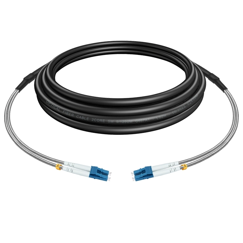 CPRI Water proof Fiber Cable Patch Cord RRU BBU 2 Cores G657A1