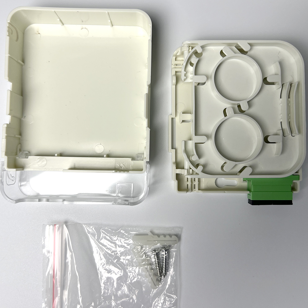 Optical Fiber Socket Outlet Duplex SC Port 2 Cores