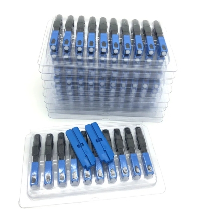 100x Optical Fiber SC UPC Fast Connector Quick Connect Cold Connection Field Assembly Single Mode