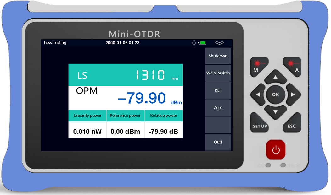 980RTC HANDY MINI OTDR Reflectometer with VFL OPM OLS