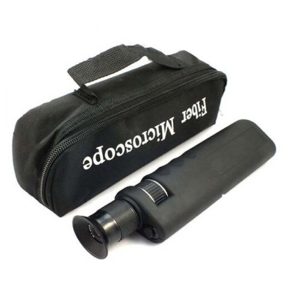 400X Handheld Fiber Microscope For Fiber End-face Inspection With 1.25mm & 2.5mm Adaptor