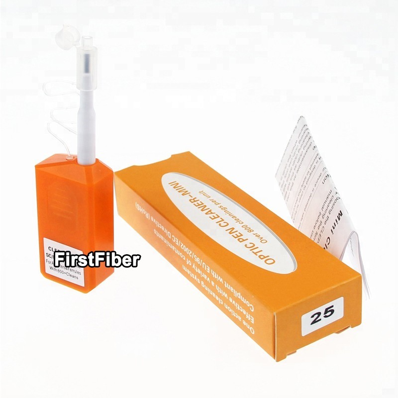 Short Fiber Optic Cleaner for Both 2.5mm FC SC ST and 1.25mm LC MU Male Connectors and Bulkhead Adapters