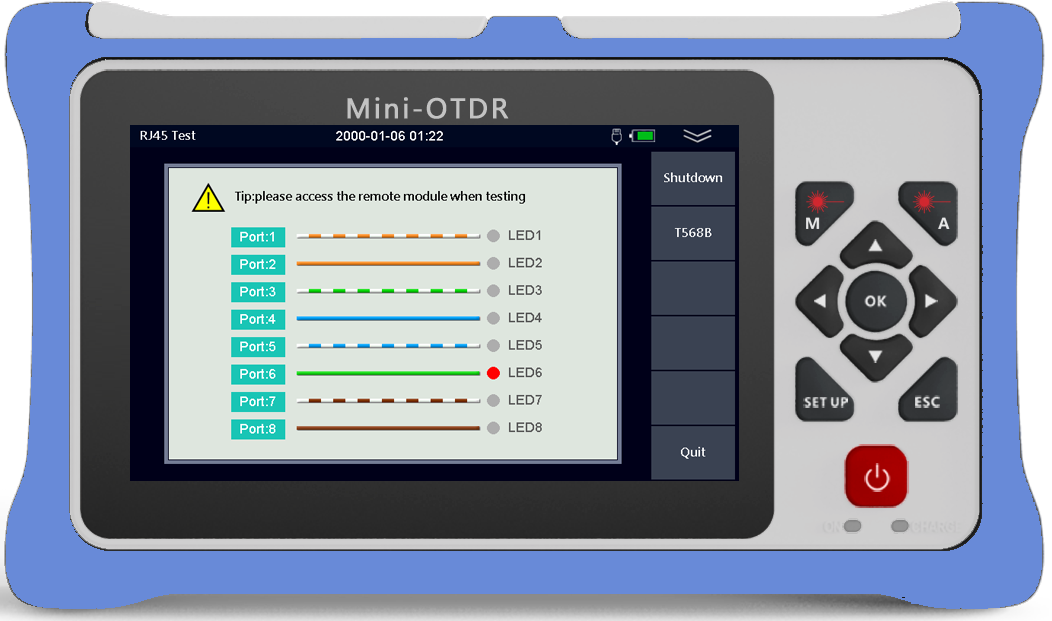 980RTC HANDY MINI OTDR Reflectometer with VFL OPM OLS