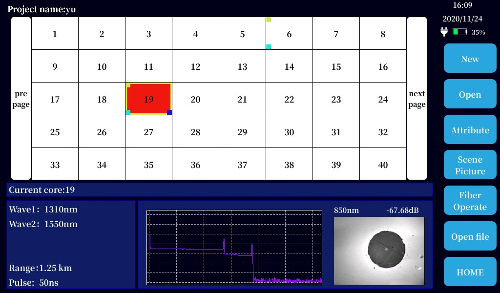 H720 High-end OTDR Optical Time Domain Reflectometer with OPM OLS VFL Event Map