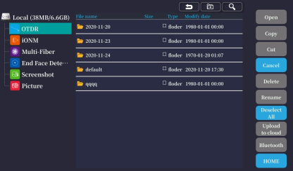 H720 High-end OTDR Optical Time Domain Reflectometer with OPM OLS VFL Event Map