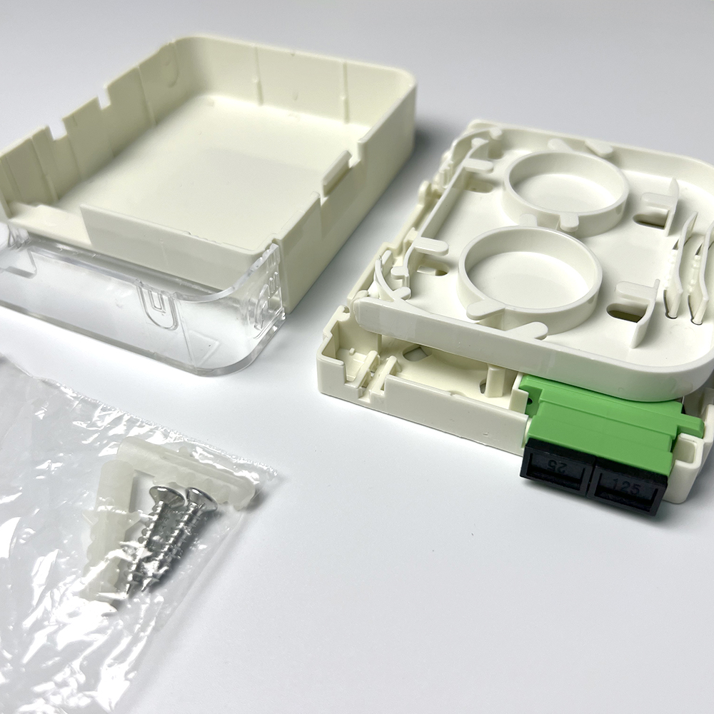 Optical Fiber Socket Outlet Duplex SC Port 2 Cores